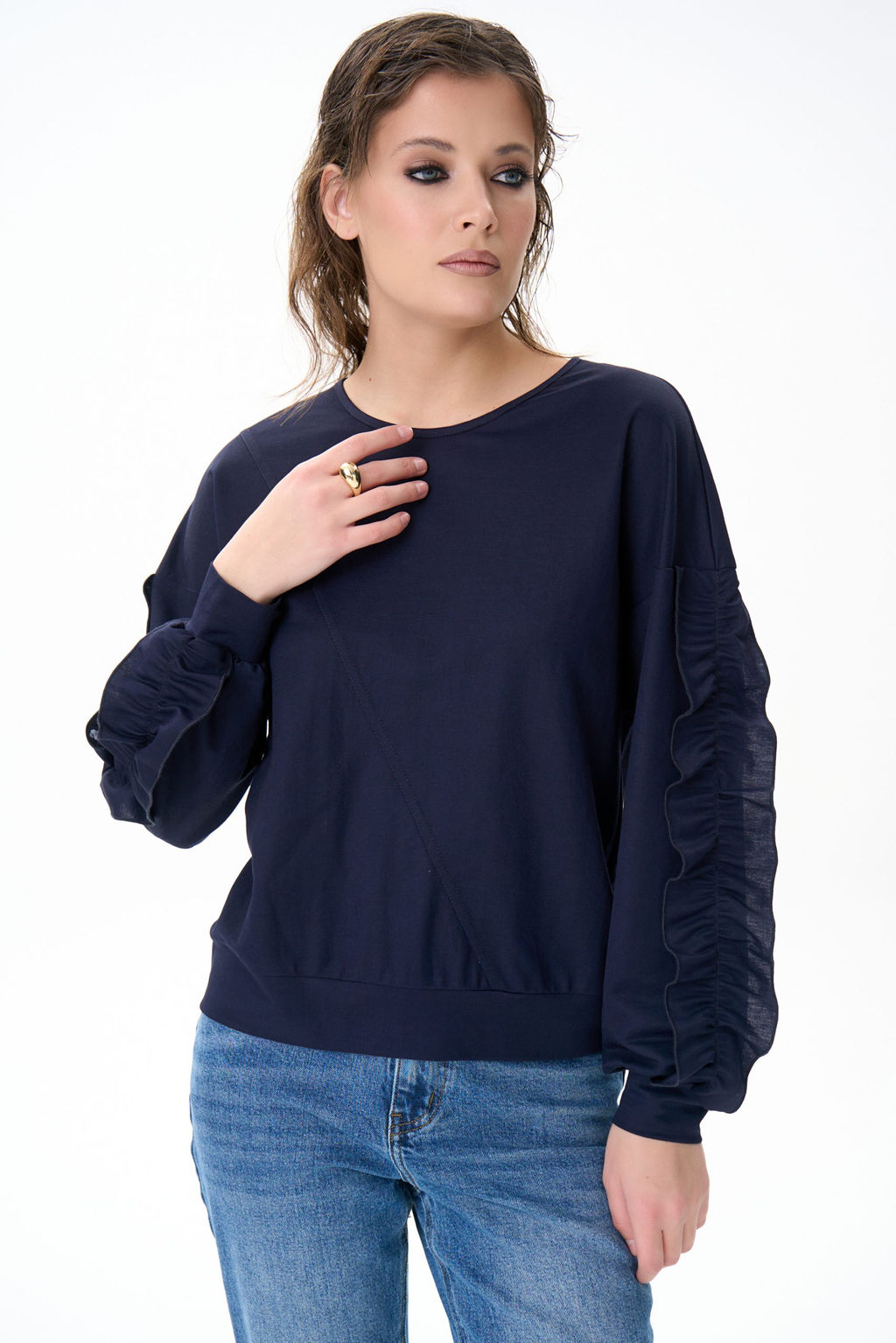 Свитшот Ния (тёмно  синий)