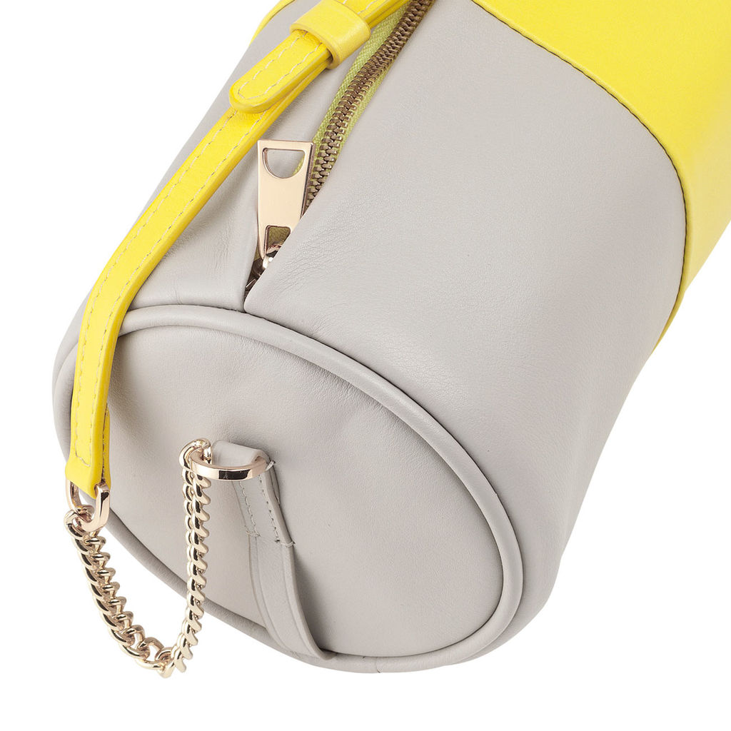 Итальянская кожаная сумка DuDu Bags серии Abigail | цитрусовый желтый - Dudubags фото 5