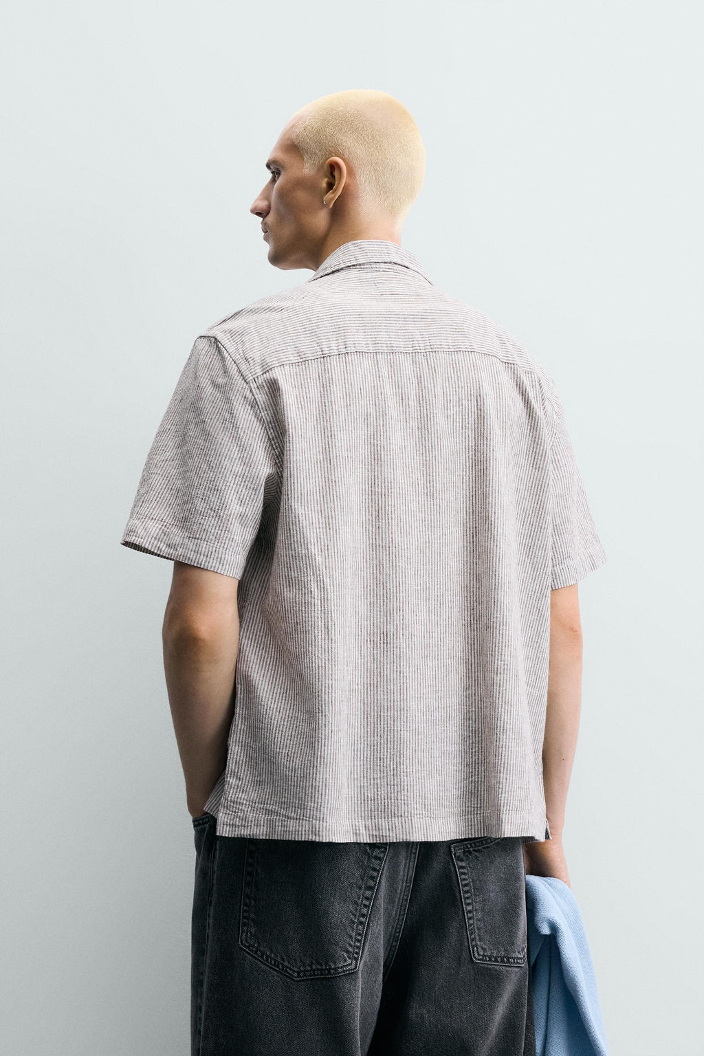 CAMISA FLUIDA RAYAS / Marr?n - Zara фото 3