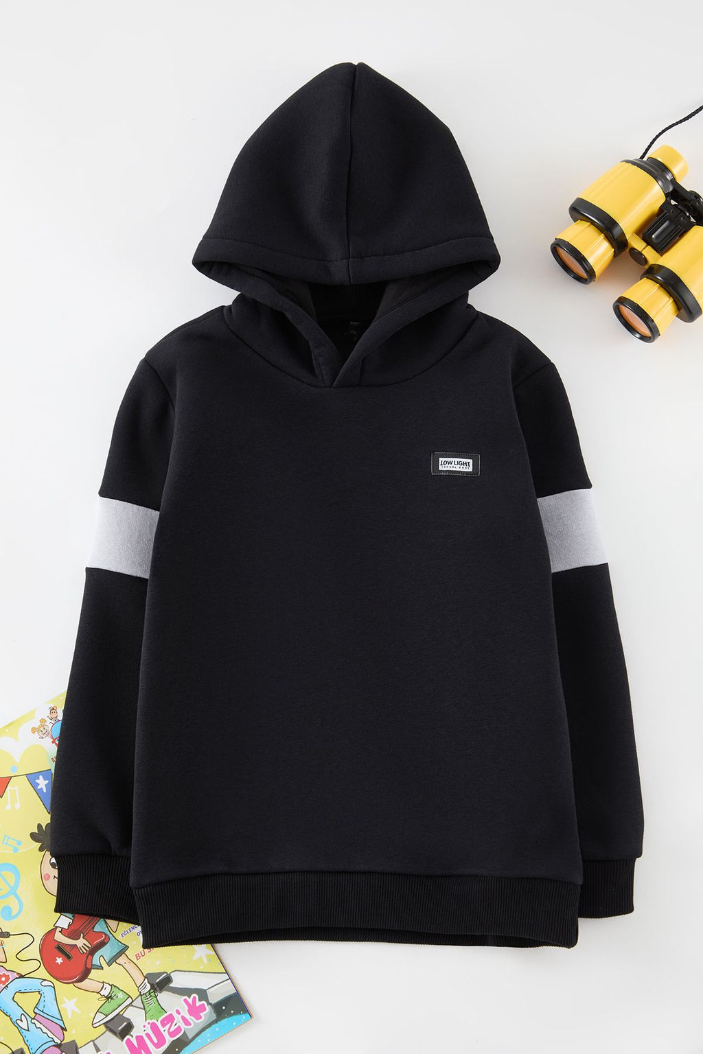 Siyah Erkek Cocuk Bask?l? Orme Mini Me Sweatshirt TKDAW25SW00082 - Trendyolmilla фото 4