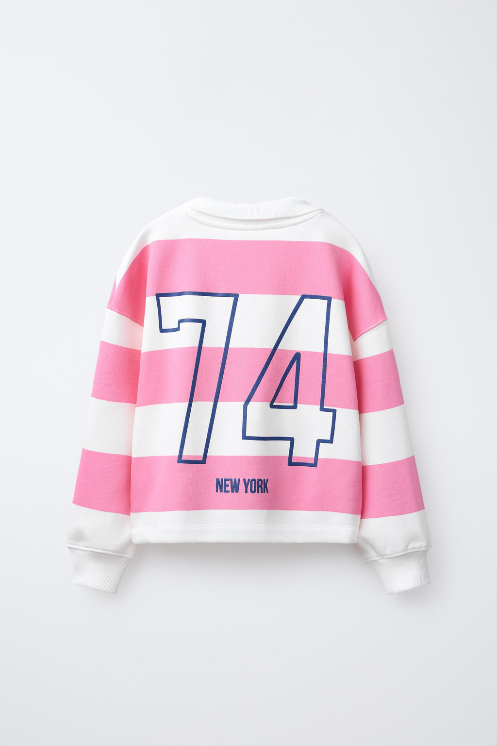 STRIPED POLO NECK SWEATSHIRT - Zara фото 2