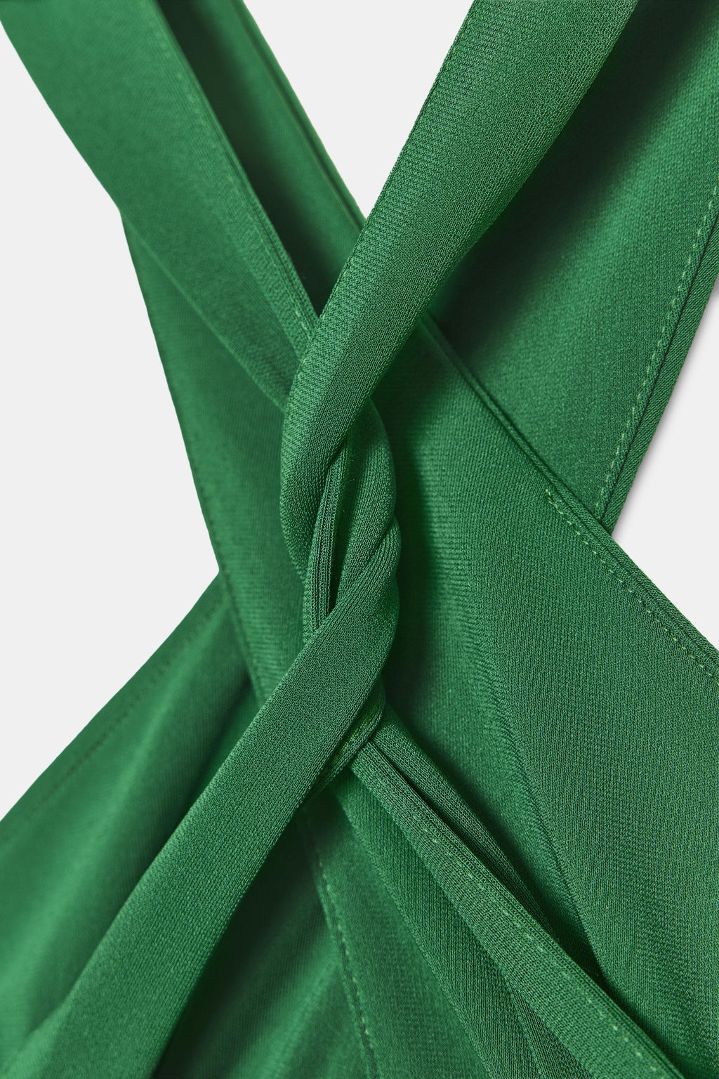 VESTIDO FLUIDO CRUZADO / Verde - Zara фото 8