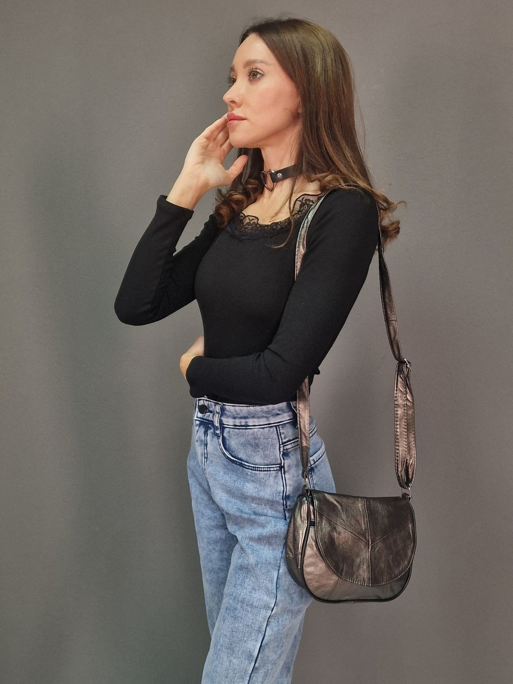 Сумка женская из телячьей кожи