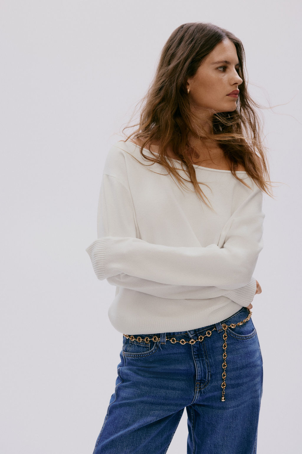 Jersey off-the-shoulder - H&m фото 7