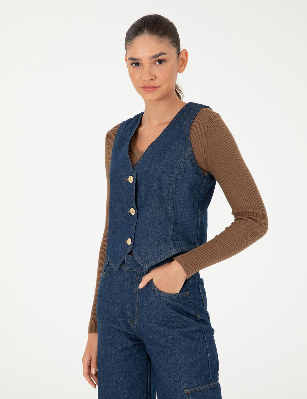 _ndigo Slim Fit Yelek - Pierre cardin фото 3