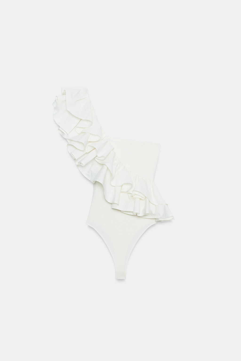BODY ASIM?TRICO VOLANTE / Blanco roto
