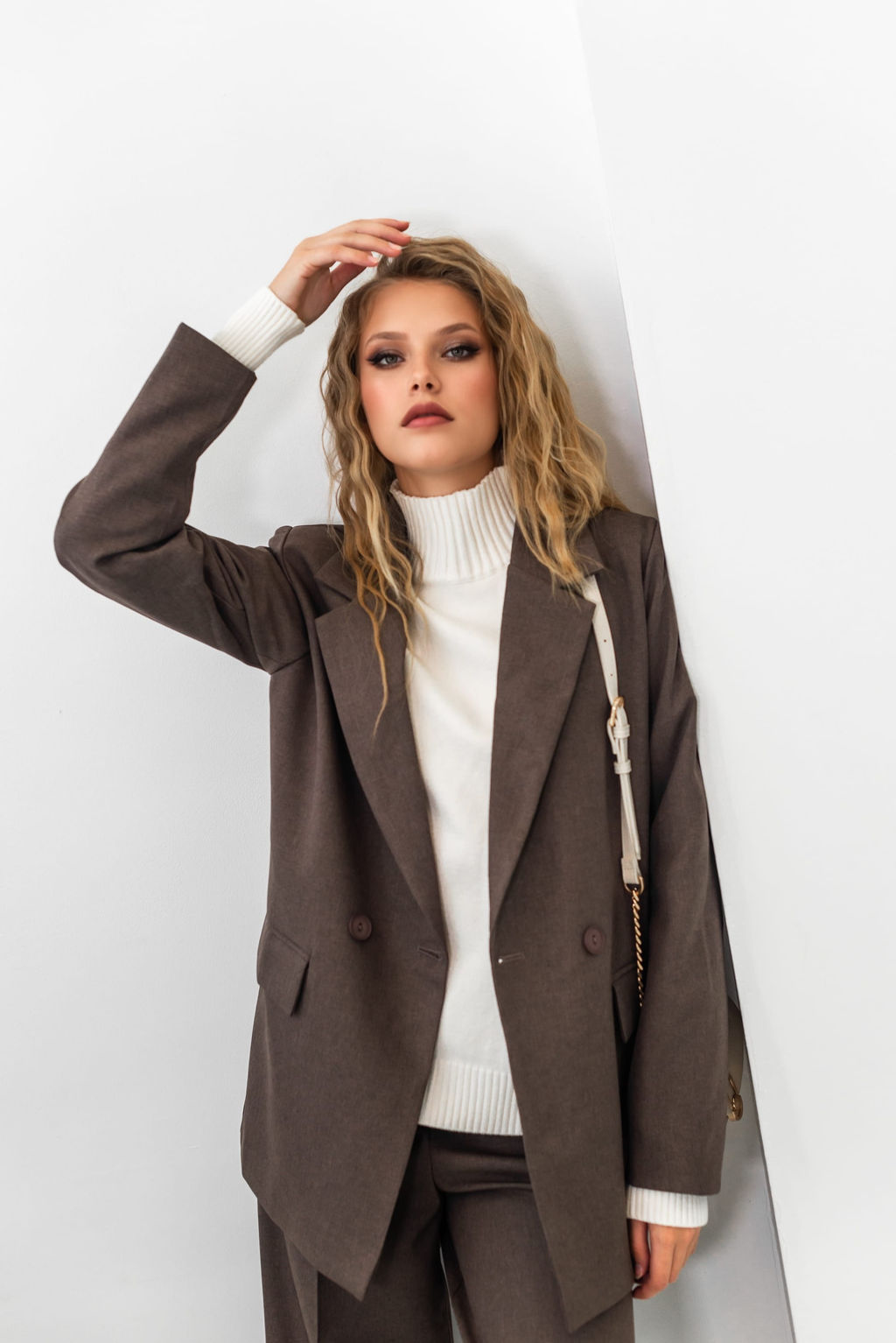 Свитер Дейн (белый) One Size - Nadi bordo фото 20