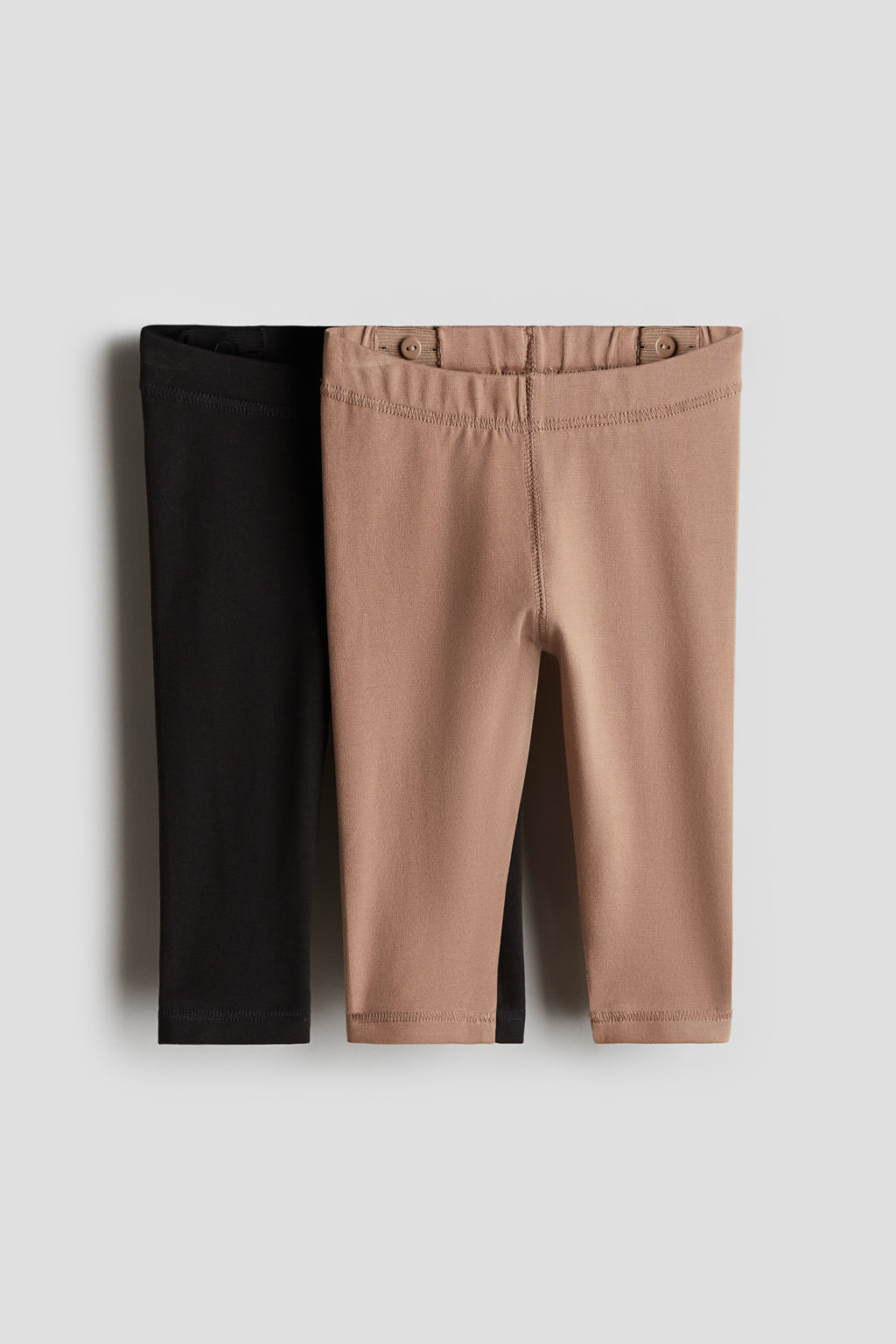Pack de 2 leggings en punto de algod?n pima