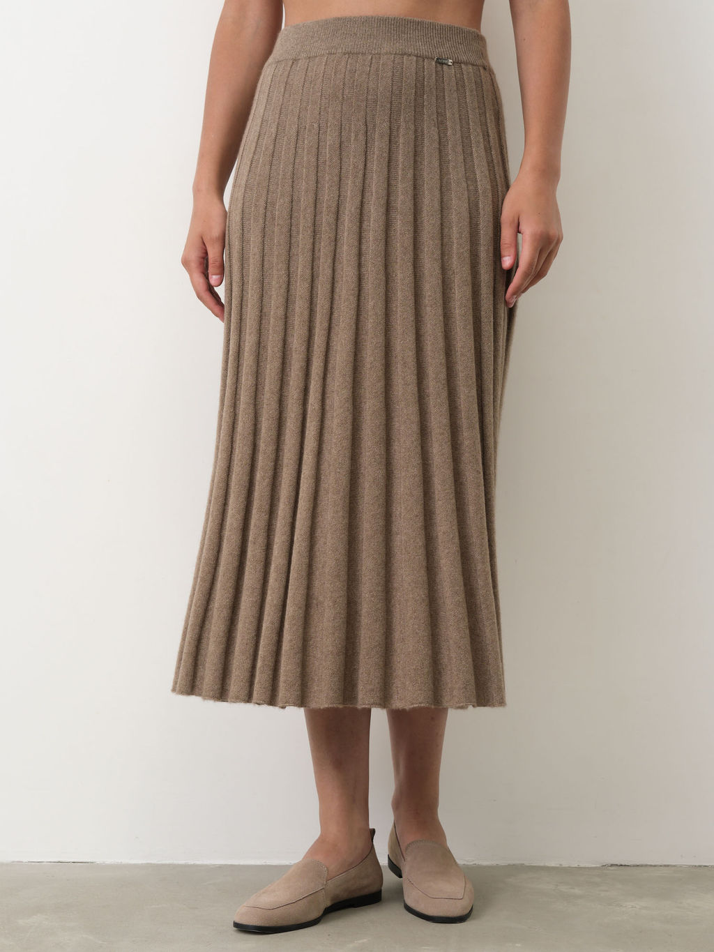 Юбка из кашемира 07032 капучино