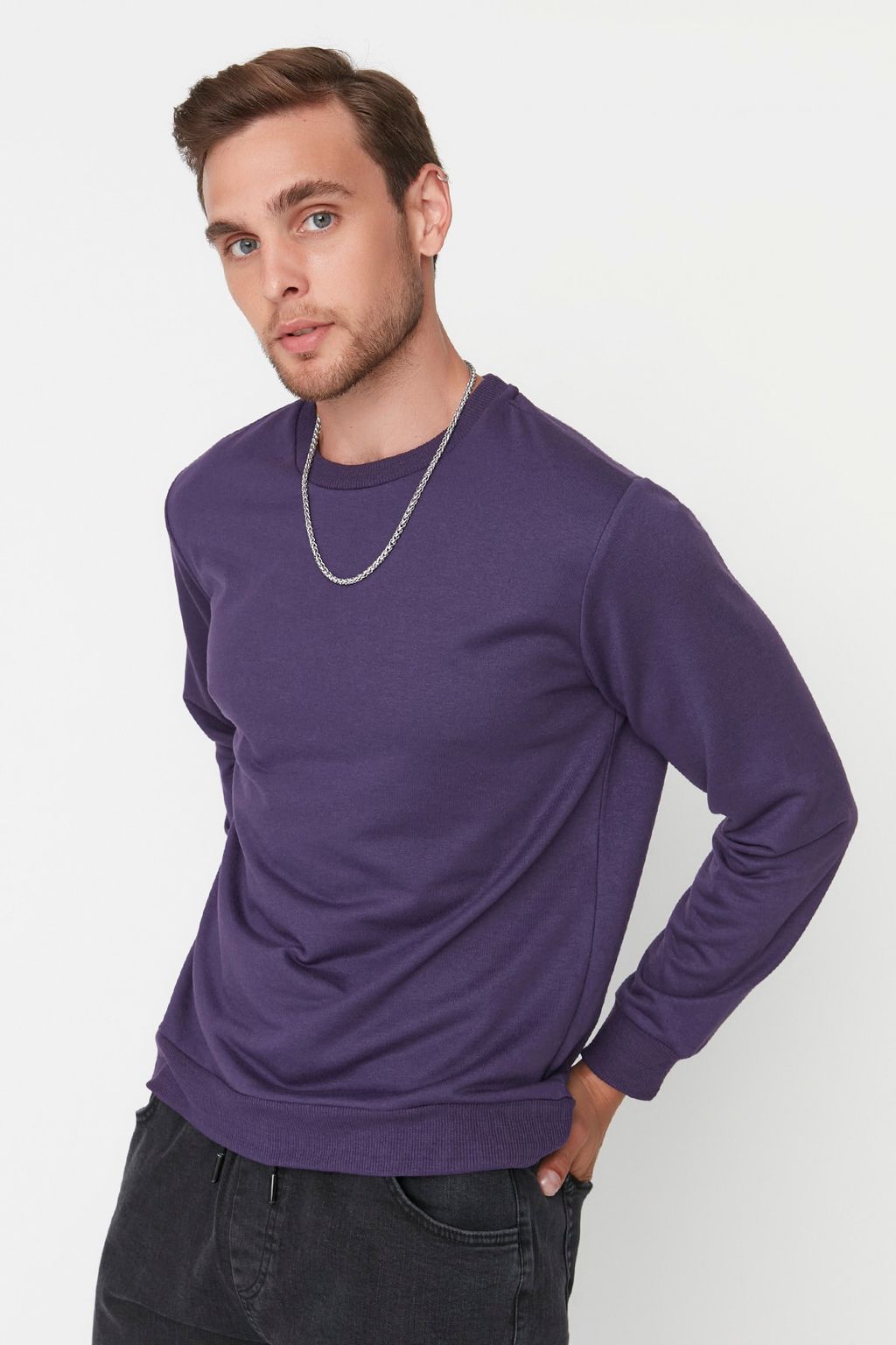 TRENDYOL MAN Haki Regular/Normal Kesim Uzun Kollu Sweatshirt TMNAW20SW0164 - Trendyolmilla фото 19