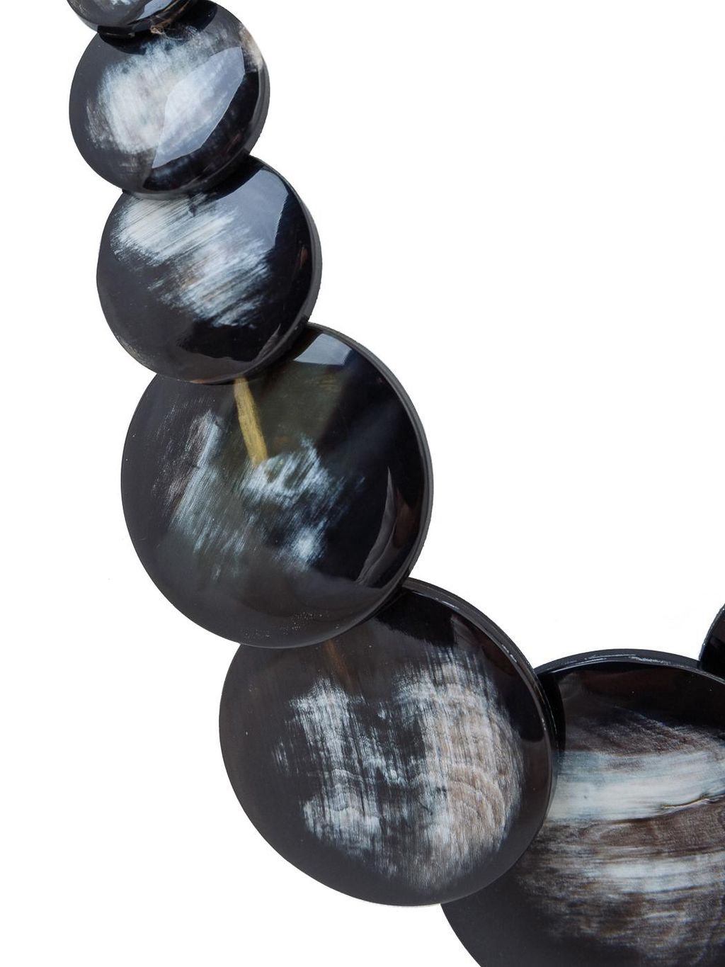 Украшение бусы из рога № Р-1158 - Ганг фото 2