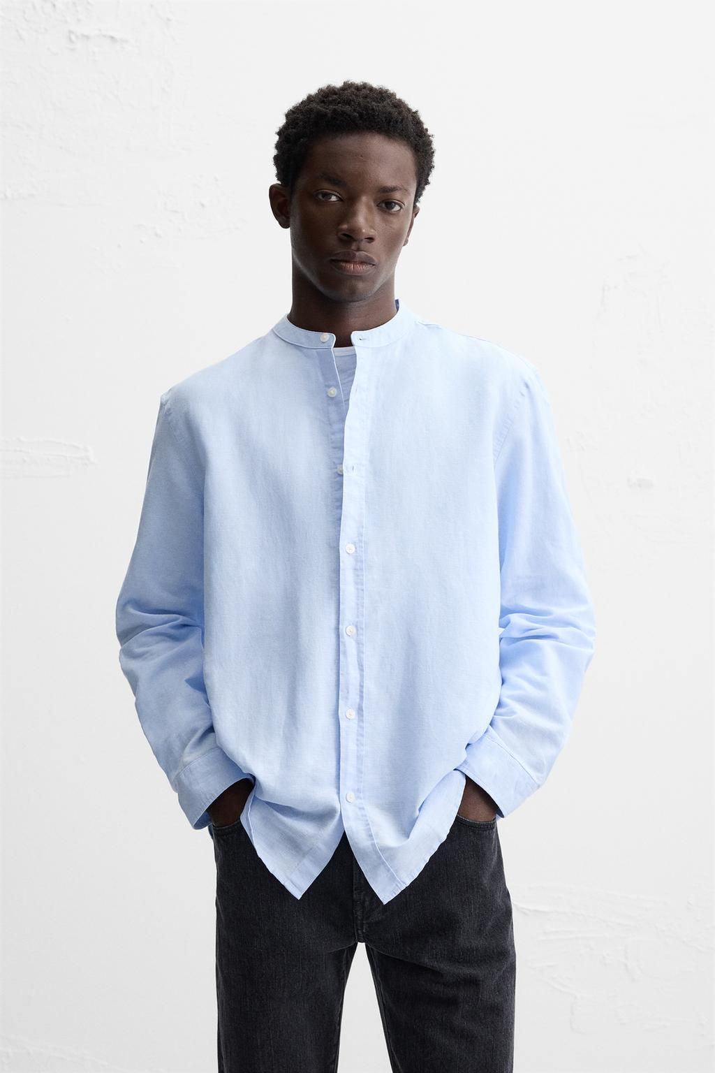 COTTON - LINEN SHIRT - Zara фото 17