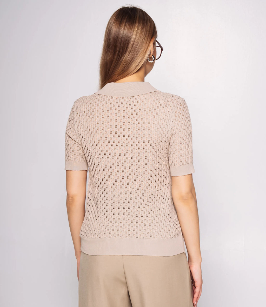 Футболка #КТ812 (8), бежевый