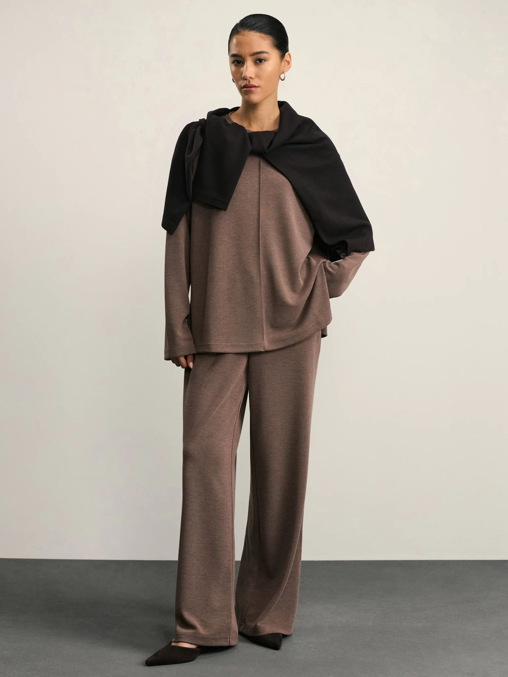 Лонгслив свободного кроя / Zarina  фото 7