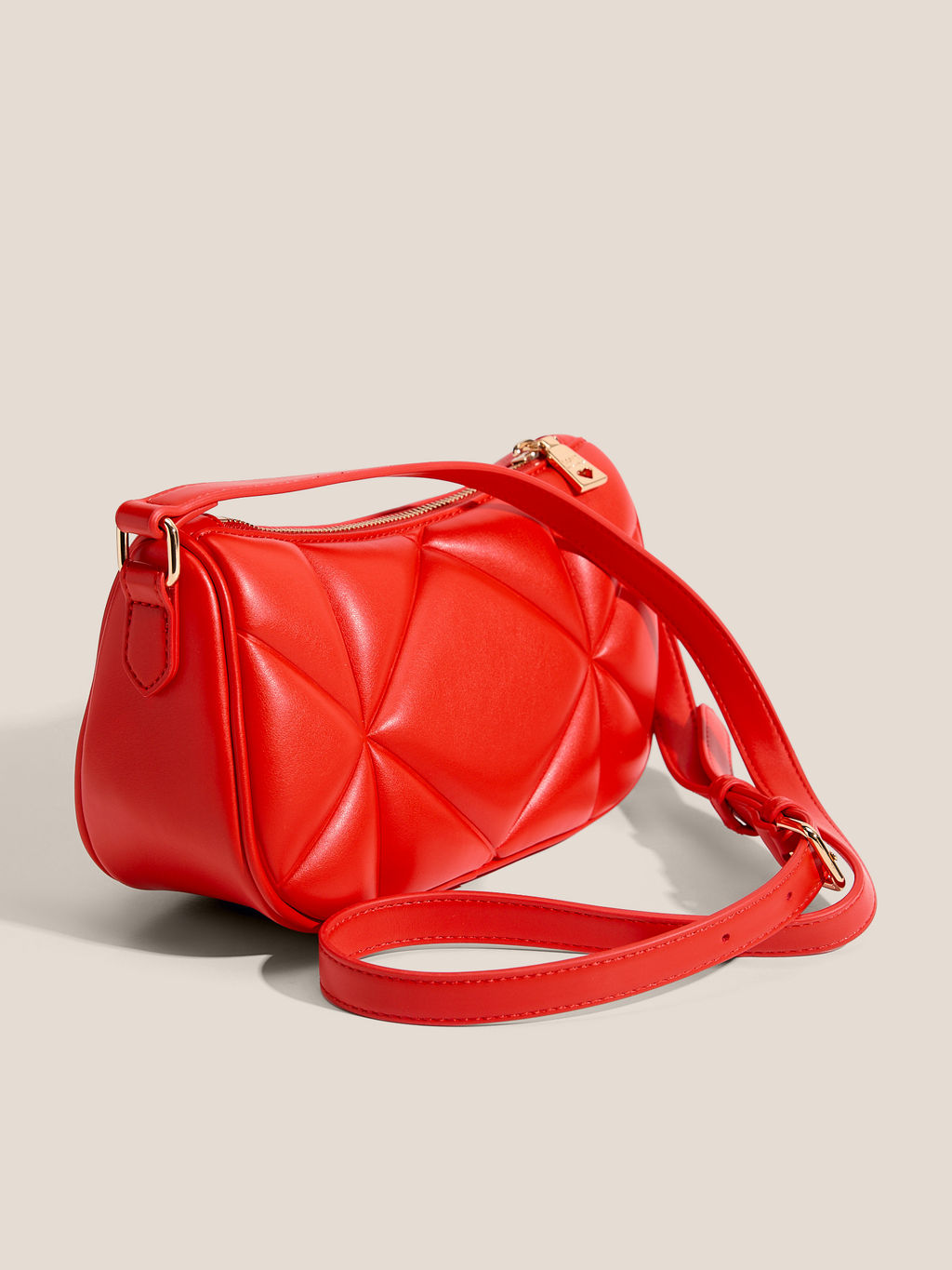 Кросс-боди LOVE MOSCHINO EMBOSSED Q Артикул 4561064, рубиновый  фото 3