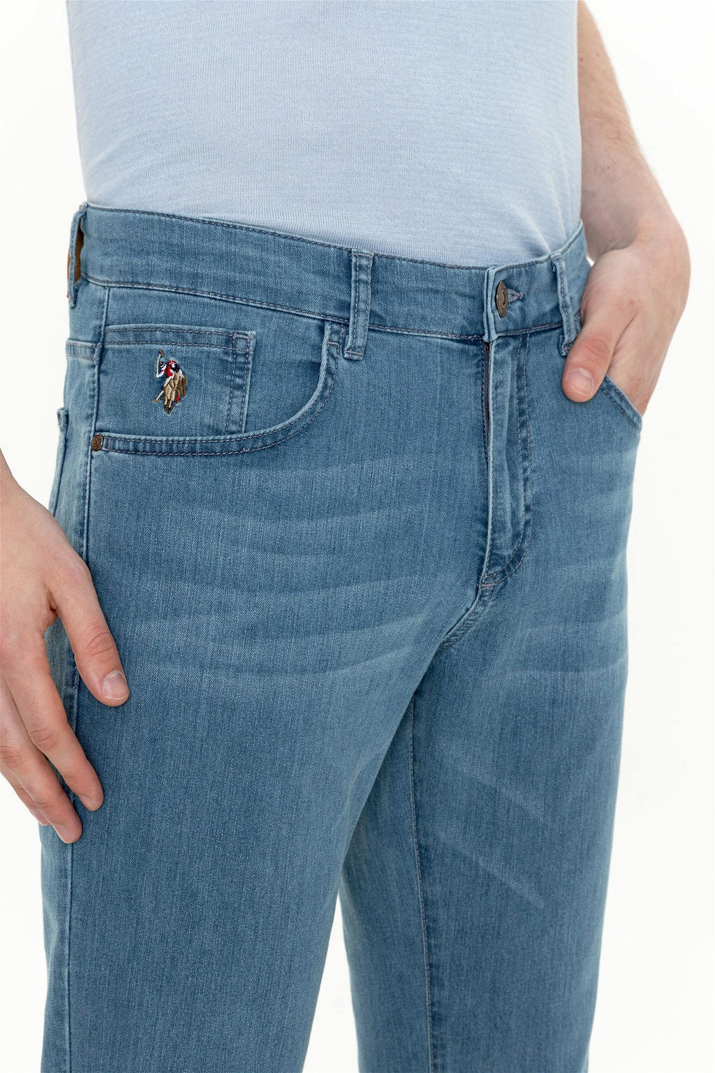 Мужские темно-синие джинсовые брюки Неожиданная скидка в корзине - U.s. polo assn фото 5