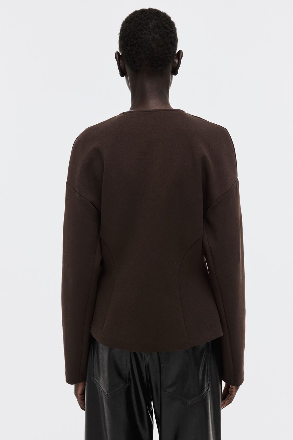 Blazer efecto neopreno sin cuello - H&m фото 5