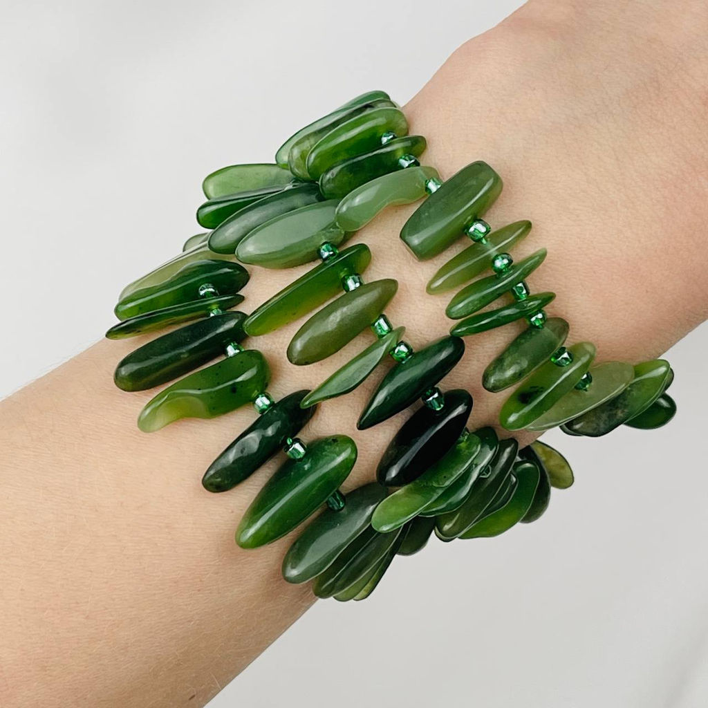 Бусины для украшений из Нефрита крошка