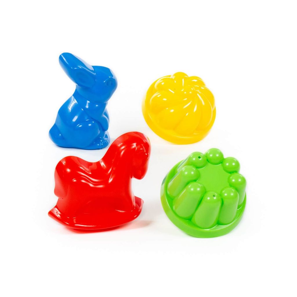 Формочки, 2 шт + формочки (заяц + лошадка) - Полесье фото 3