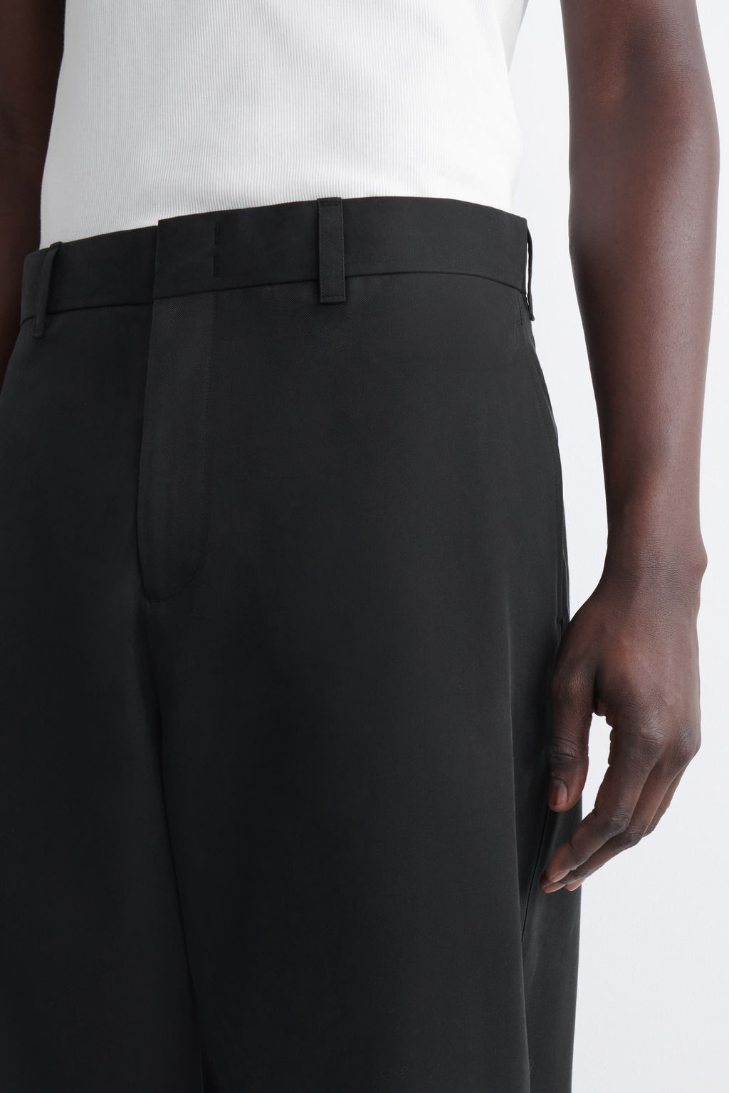 PANTAL?N CHINO WIDE LEG DE ALGOD?N - H&m фото 4