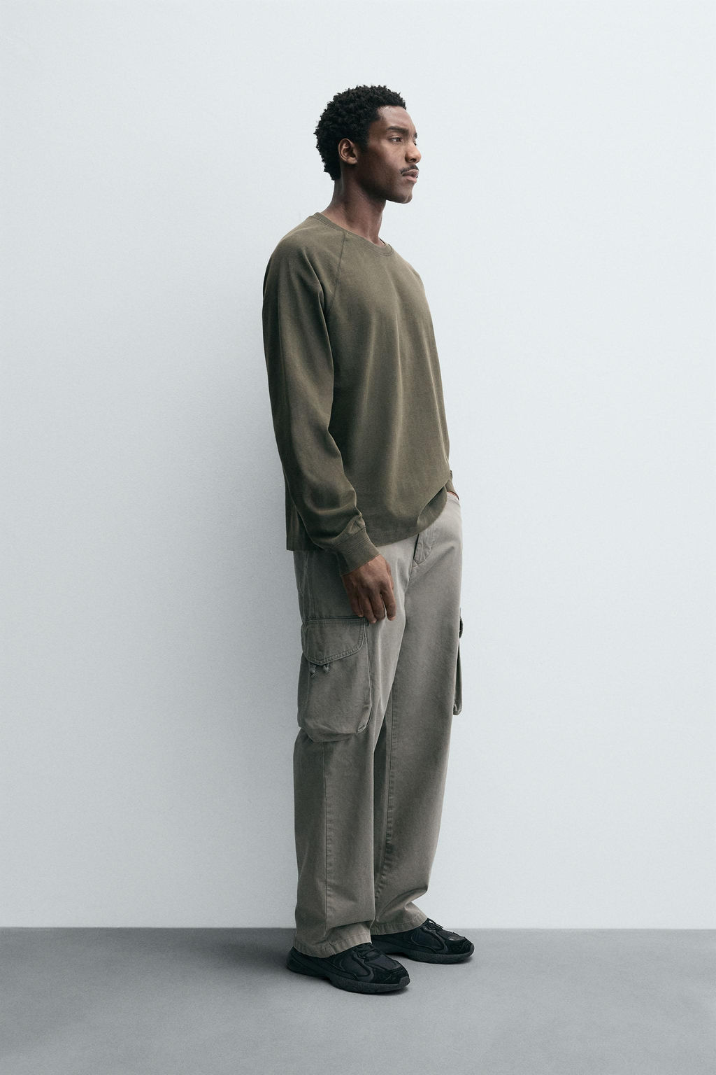 WASHED RELAXED FIT T-SHIRT - Zara фото 4