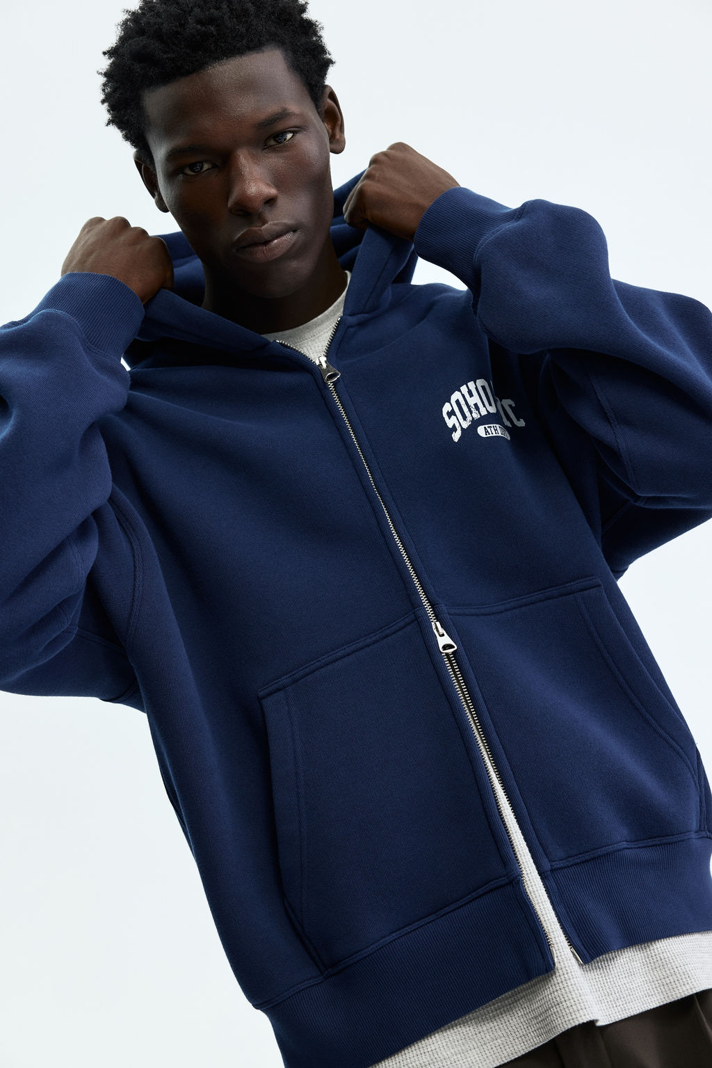 Chaqueta sudadera con estampado Oversized Fit - H&m фото 4