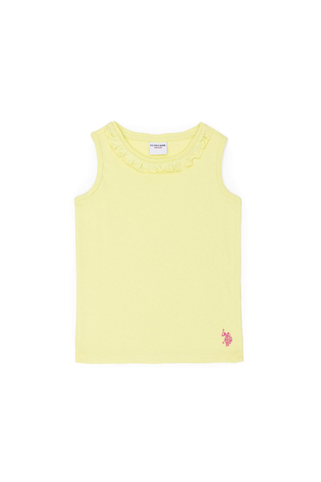 U. S. Polo Assn Светло-желтая футболка для девочки - U.s. polo assn фото 7