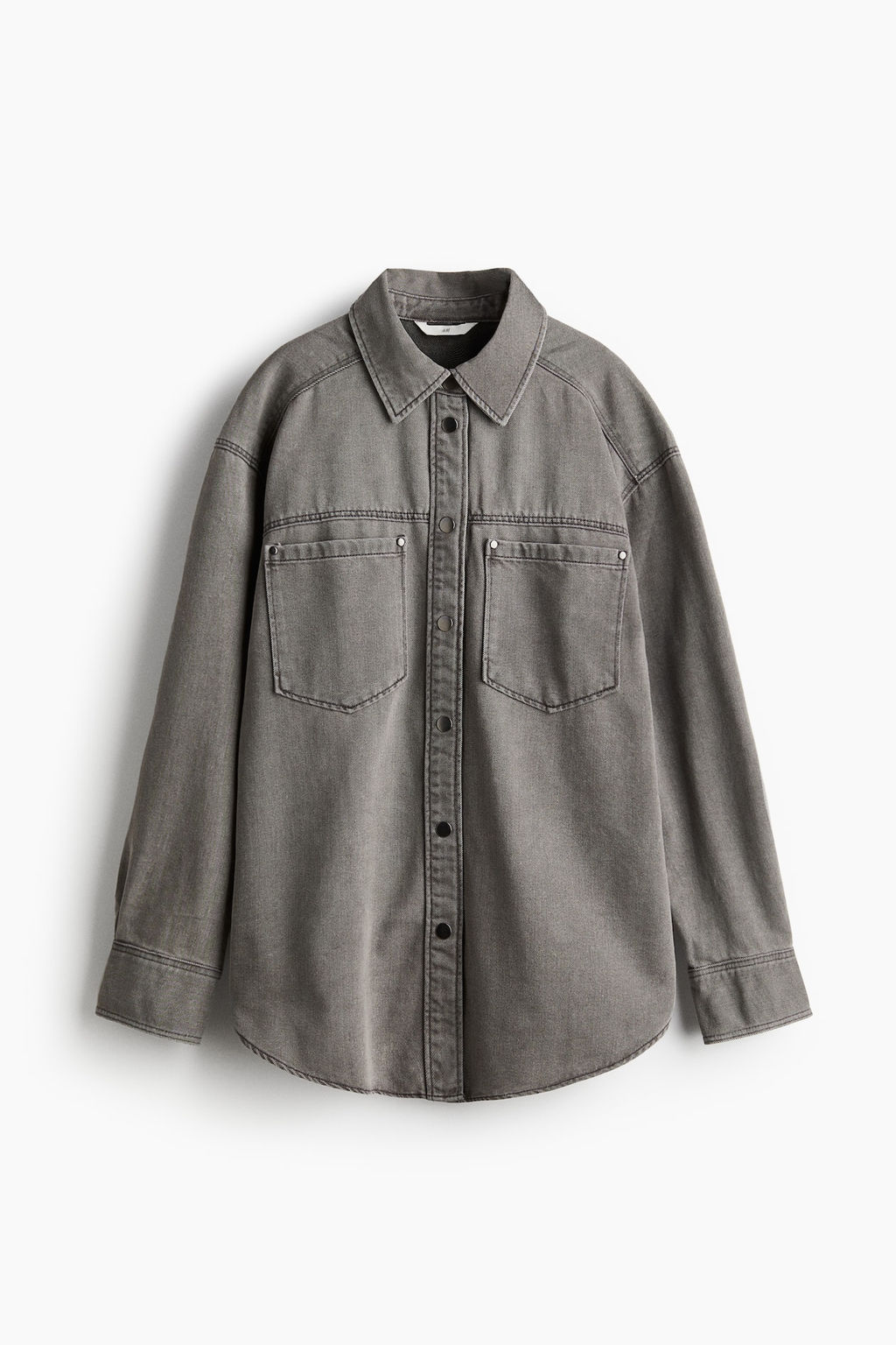 Camisa denim de corte holgado - H&m фото 6