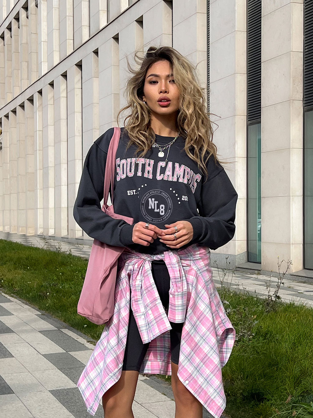 Свитшот свободного силуэта SOUTH CAMPUS - NEVERLATE фото 3