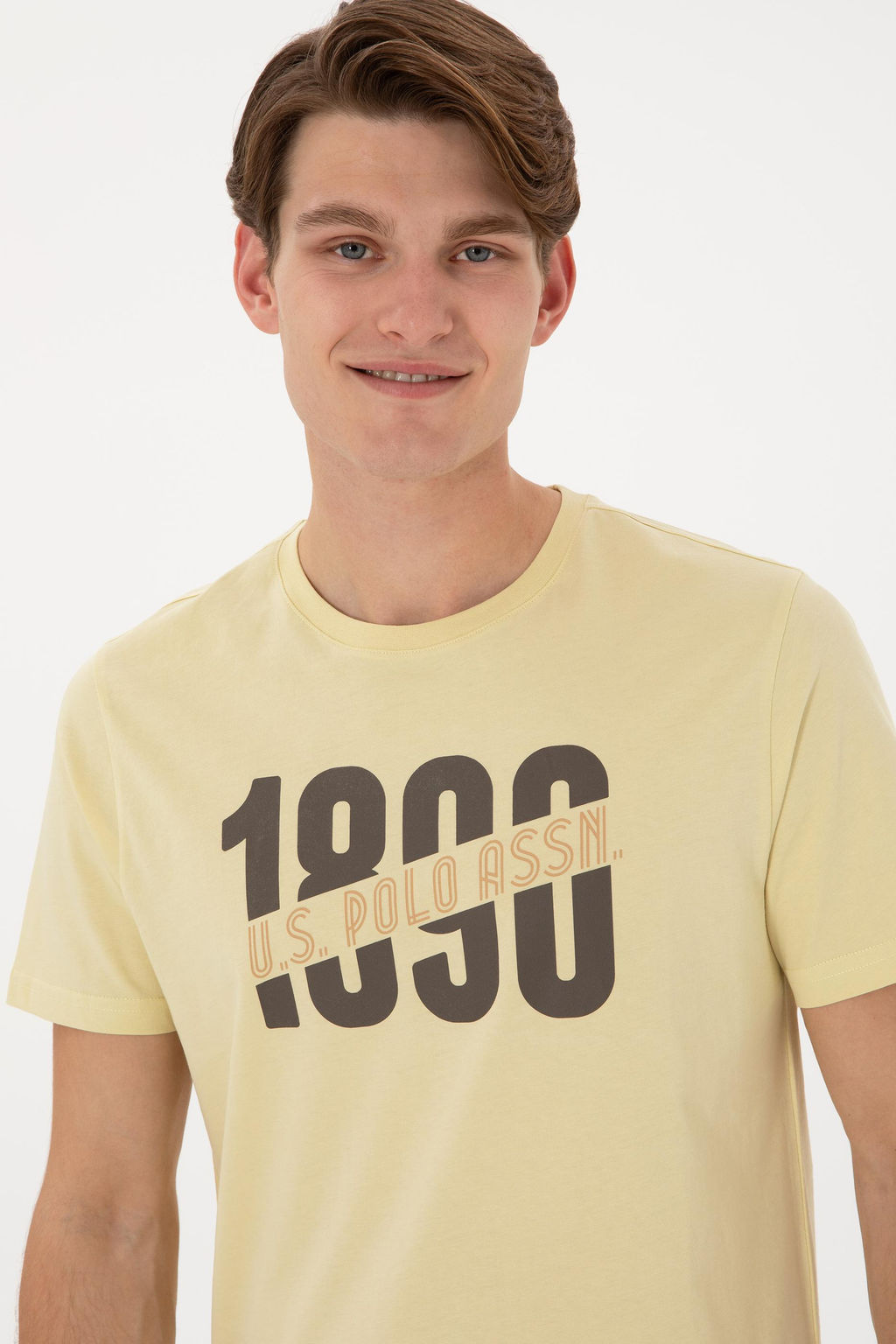 Erkek Bisiklet Yaka A__k Haki Ti__rt Sepette S_rpriz _ndirim - U.s. polo assn фото 2