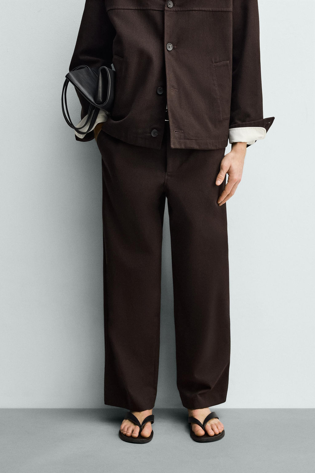 PANTAL?N BALLOON FIT ESTRUCTURA / Granate - Zara фото 11