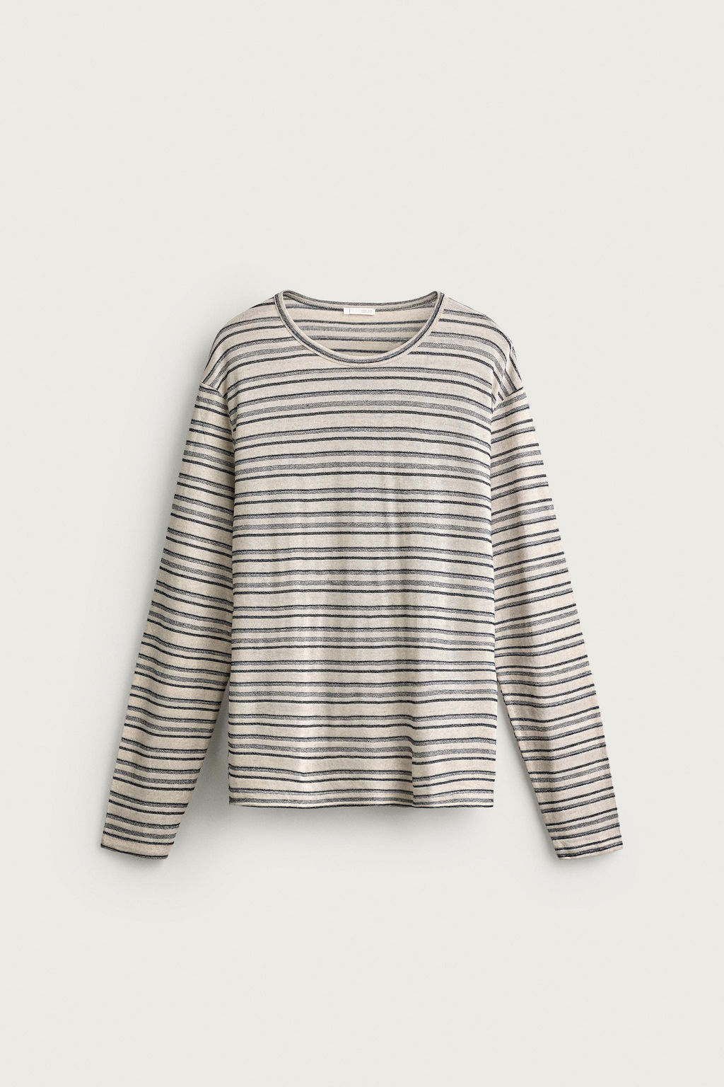 CAMISETA RAYAS VISCOSA - LINO / rayas - Zara фото 8