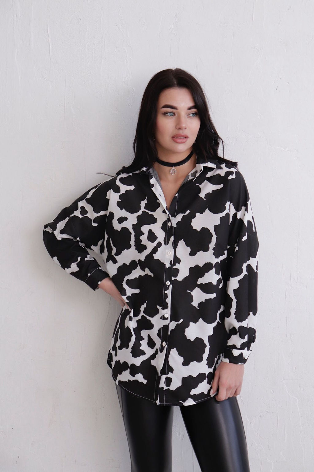 Рубашка удлинённая свободного силуэта - Martichelli фото 5