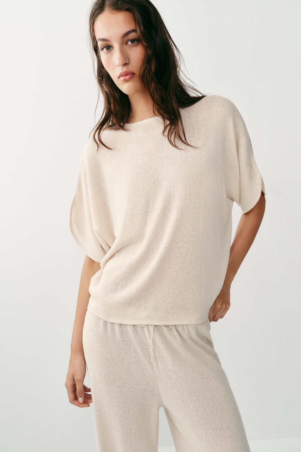 TOP R?STICO MANGA CAPA / Beige claro - Zara фото 10