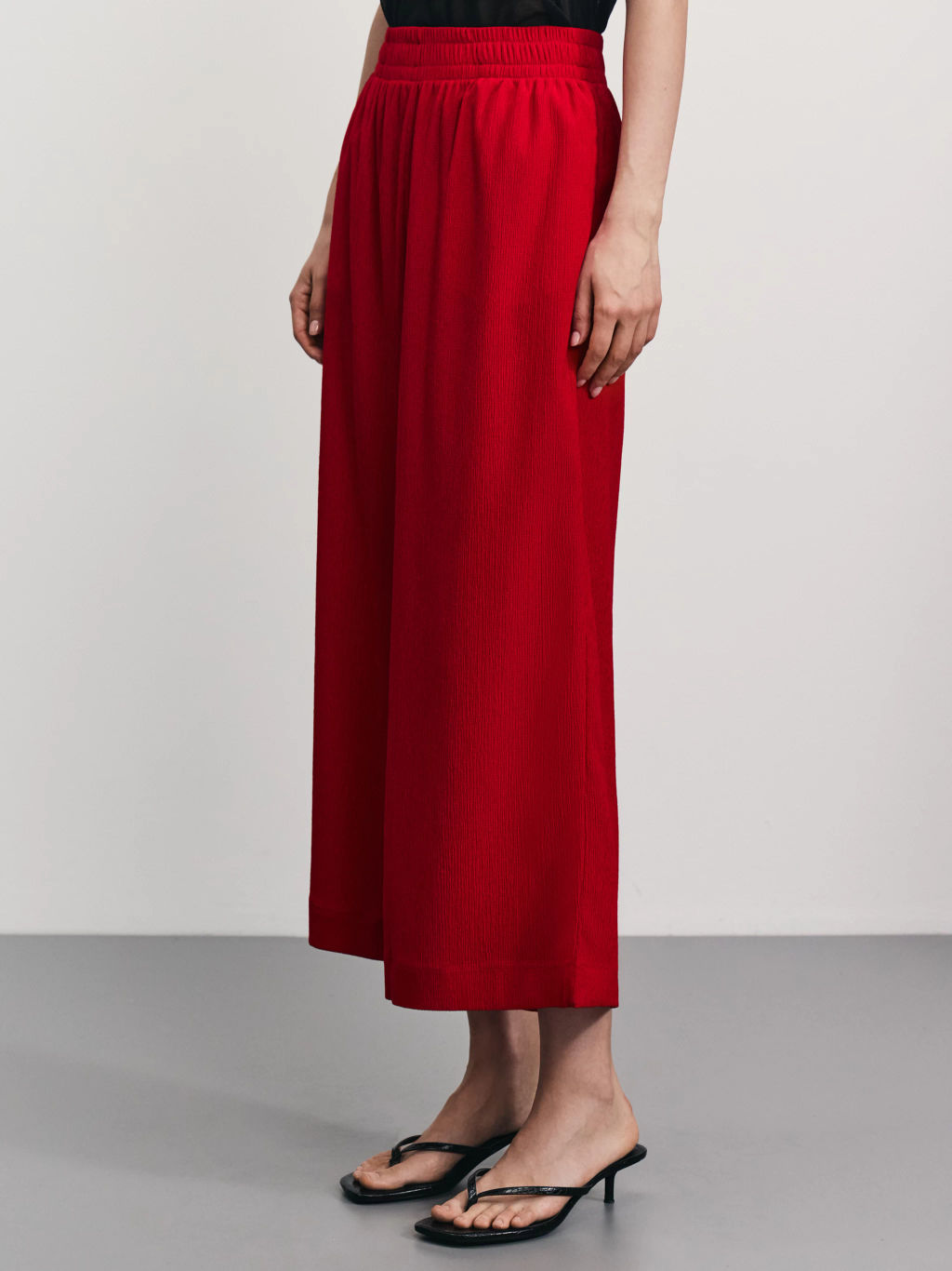 Прямые брюки с эластичным поясом / Zarina  фото 3