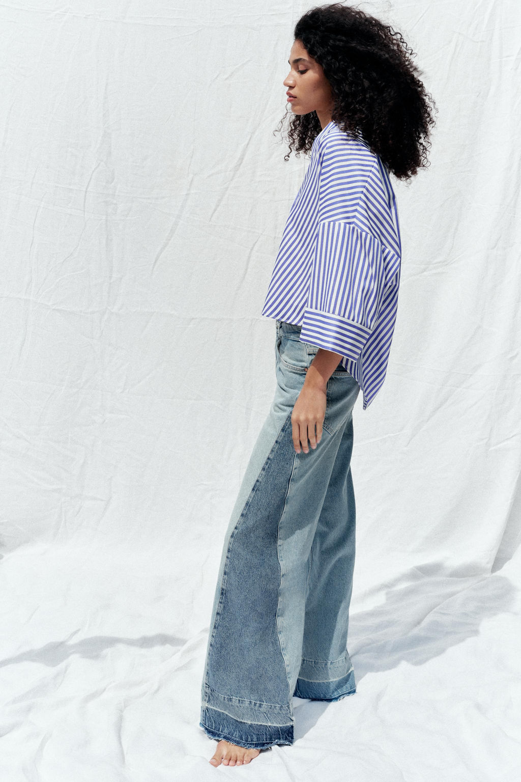 WIDE-SLEEVE POPLIN SHIRT - Zara фото 5