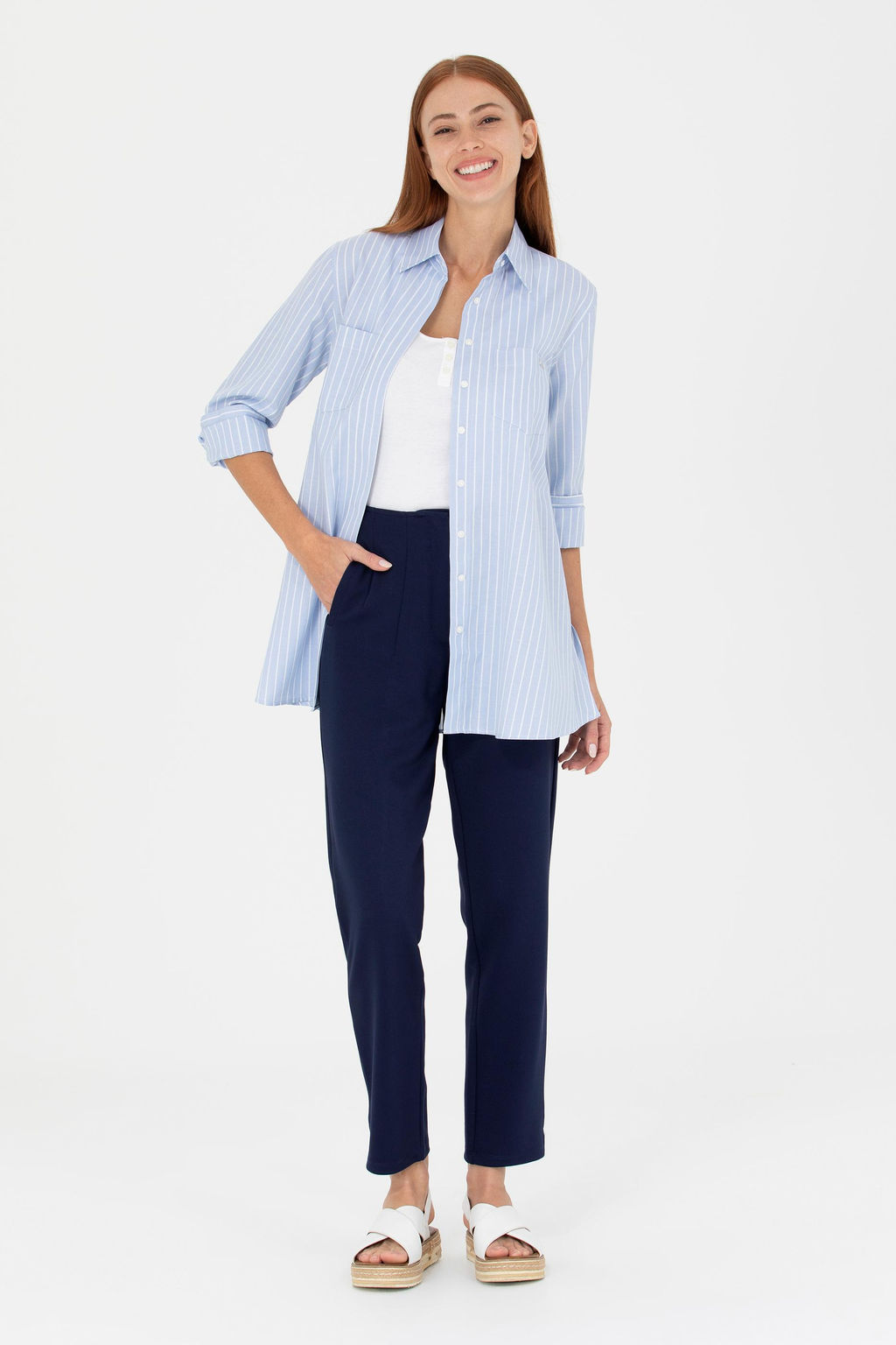 Женские темно-синие трикотажные брюки Неожиданная скидка в корзине - U.s. polo assn фото 7