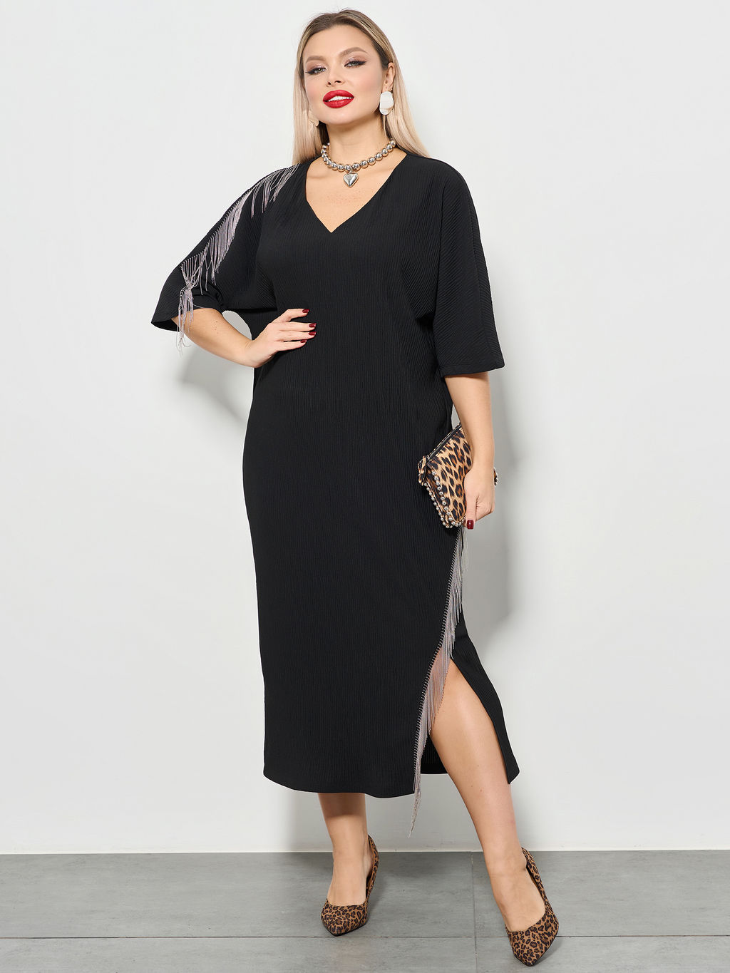 Платье 0349-1п тёмно-синий - Dora фото 64