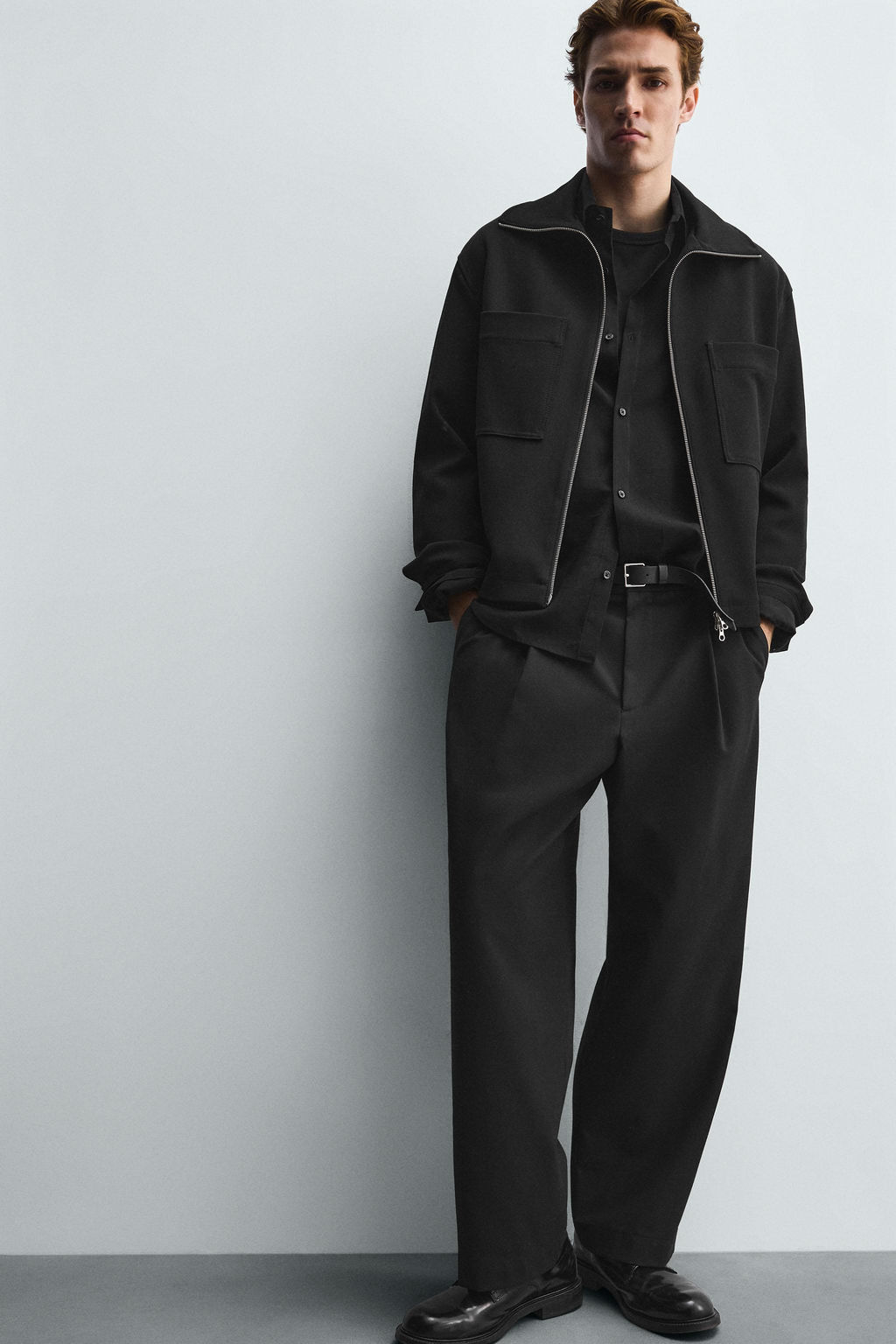 BOXY FIT ZIP-UP OVERSHIRT - Zara фото 7