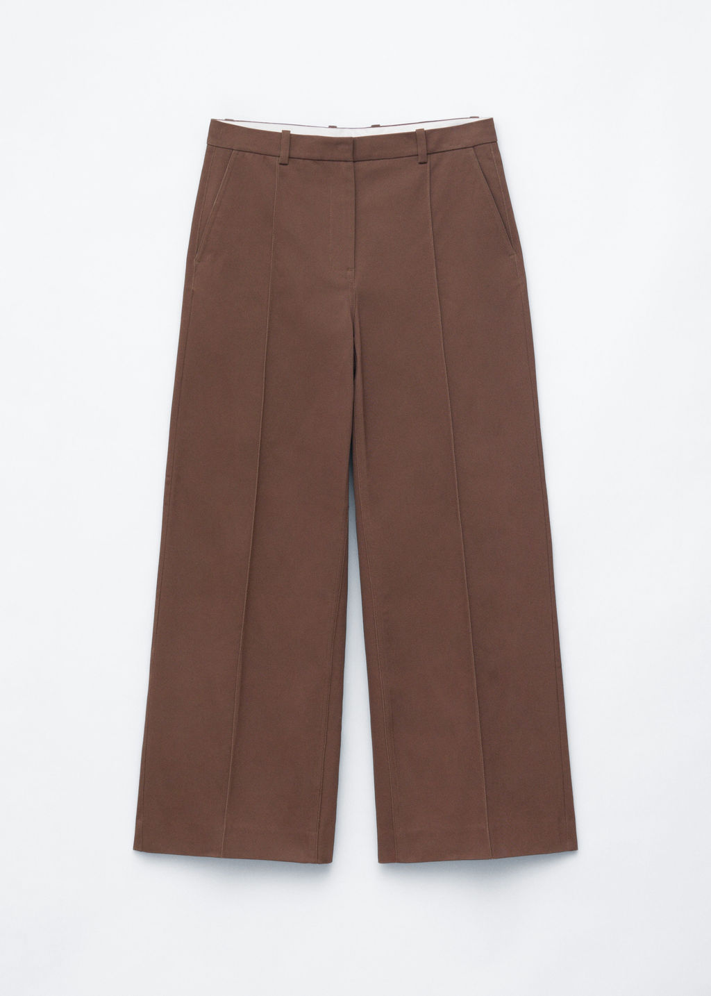Pantalones de algod?n con pliegues marcados - H&m фото 2