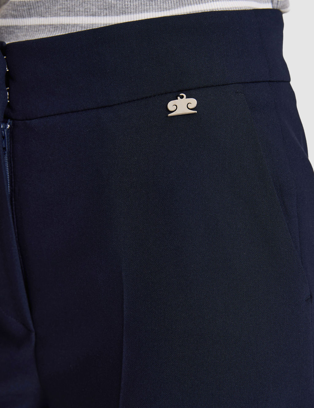 Lacivert Flare Fit Kuma_ Pantolon