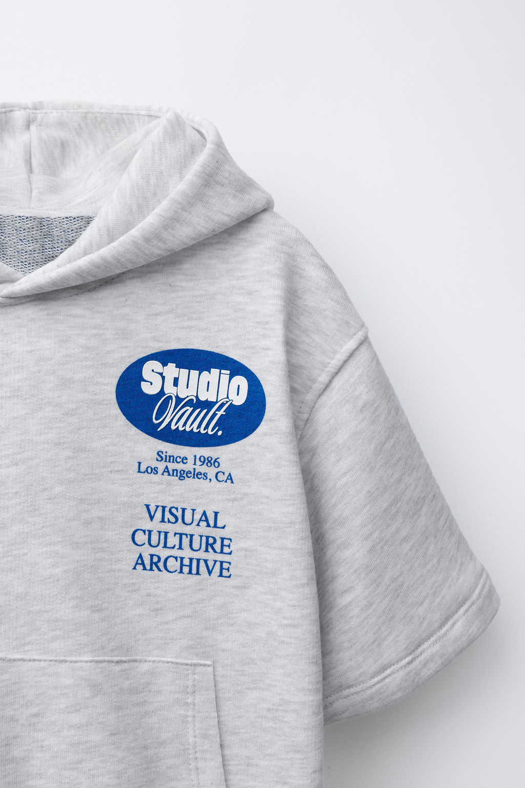 SHORT SLEEVE RAISED SWEATSHIRT - Zara фото 3