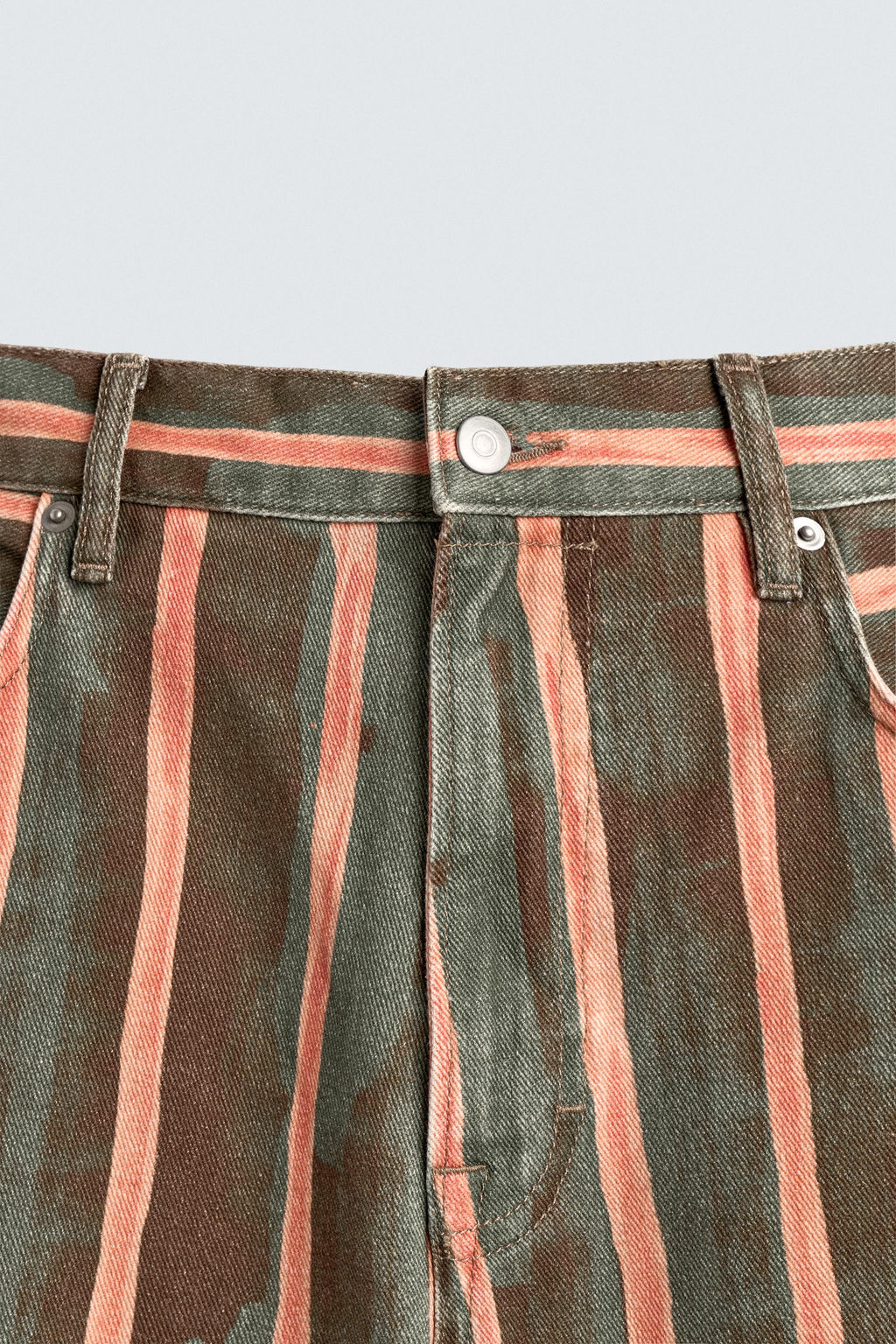 JEANS RELAXED FIT ESTAMPADO GEOM?TRICO / Verde medio - Zara фото 9