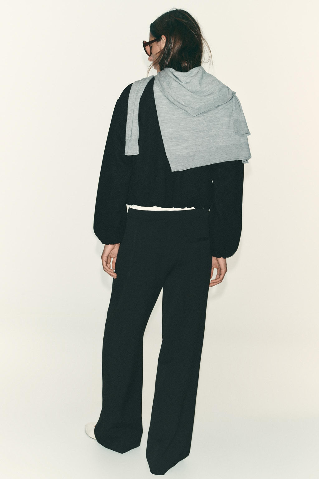 WIDE-LEG TROUSERS WITH DOUBLE WAISTBAND - Zara фото 6