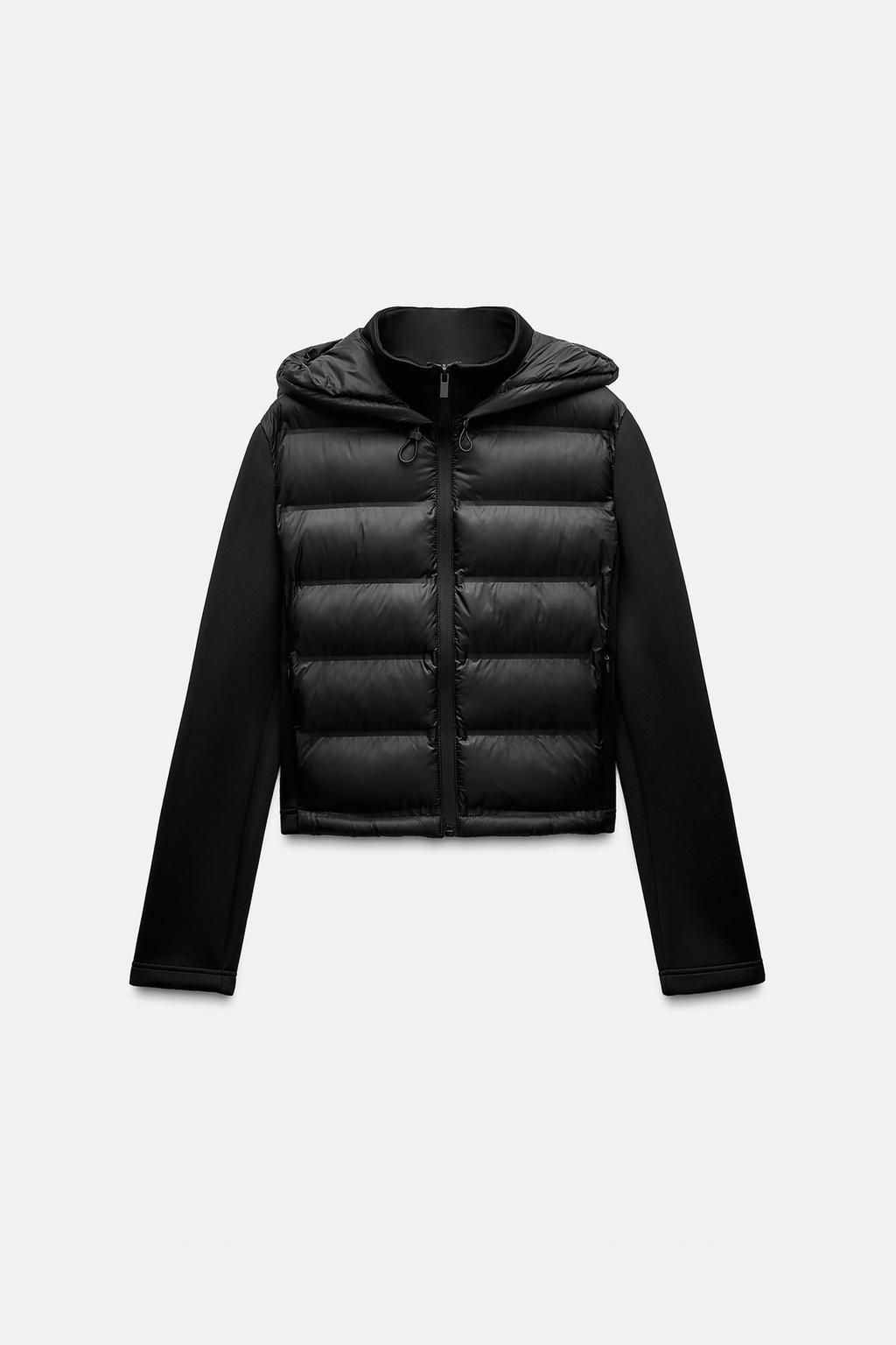 NEOPRENE-EFFECT PADDED JACKET - Zara фото 13