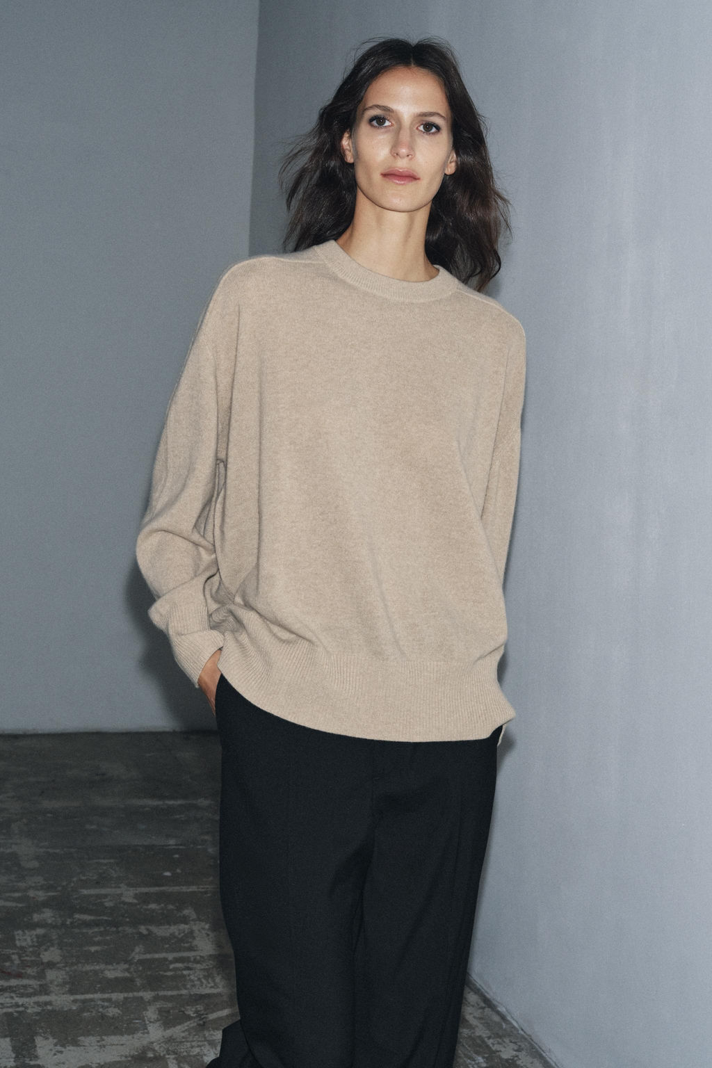 100% WOOL OVERSIZE JUMPER - Zara фото 4