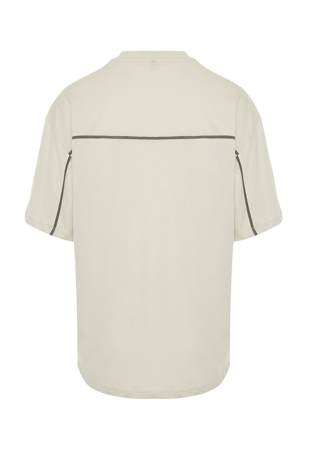 Tas Oversize/Genis More Sustainable Kontrast Biyeli %100 Pamuklu Organik T-shirt TMNSS24TS00180 - Trendyolmilla фото 3