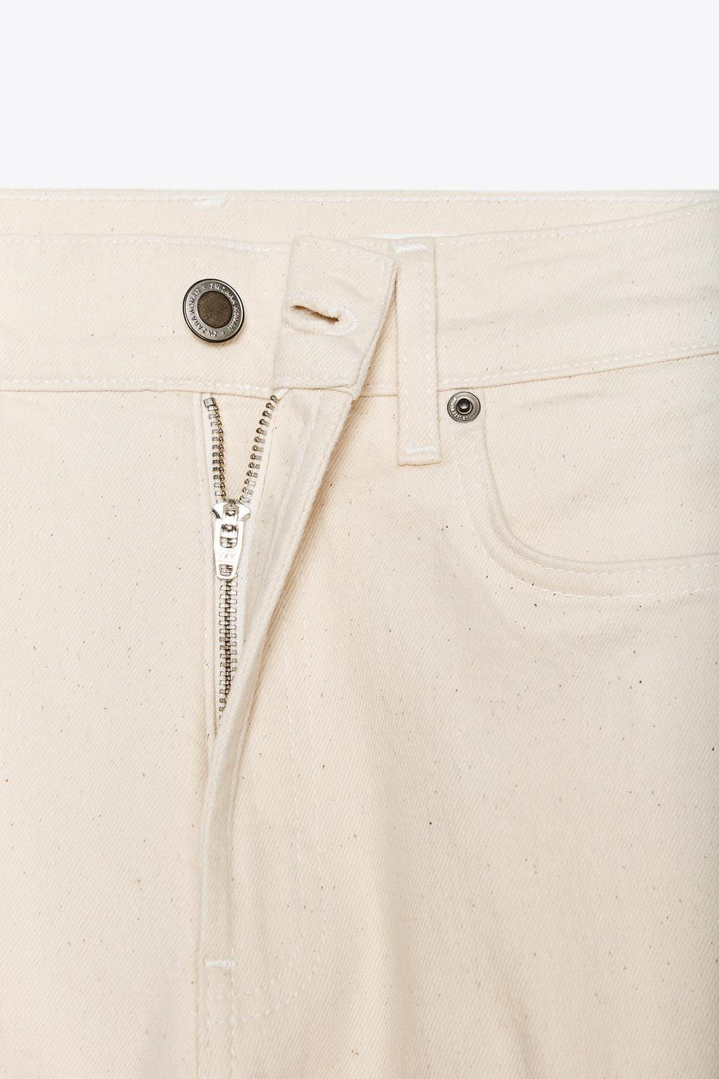 ZW COLLECTION HIGH-WAIST BOOTCUT CROPPED JEANS - Zara фото 48