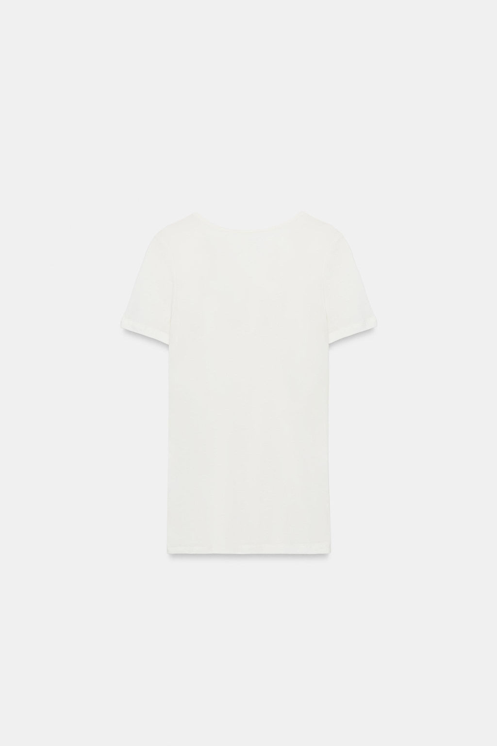 CAMISETA LYOCELL Y SEDA / Blanco roto