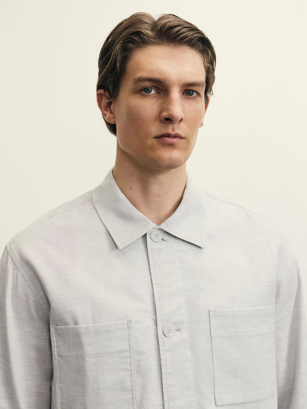 Рубашка овершот со льном / Zarina  фото 6